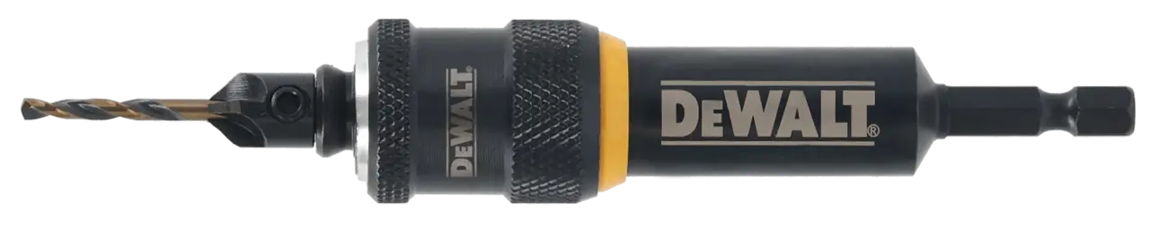 DeWalt Sistema "FLIP & DRIVE" completo Nº 8 con conector, avellanador, broca piloto 3mm, y punta de atornillar PZ2 · DT70787-QZ