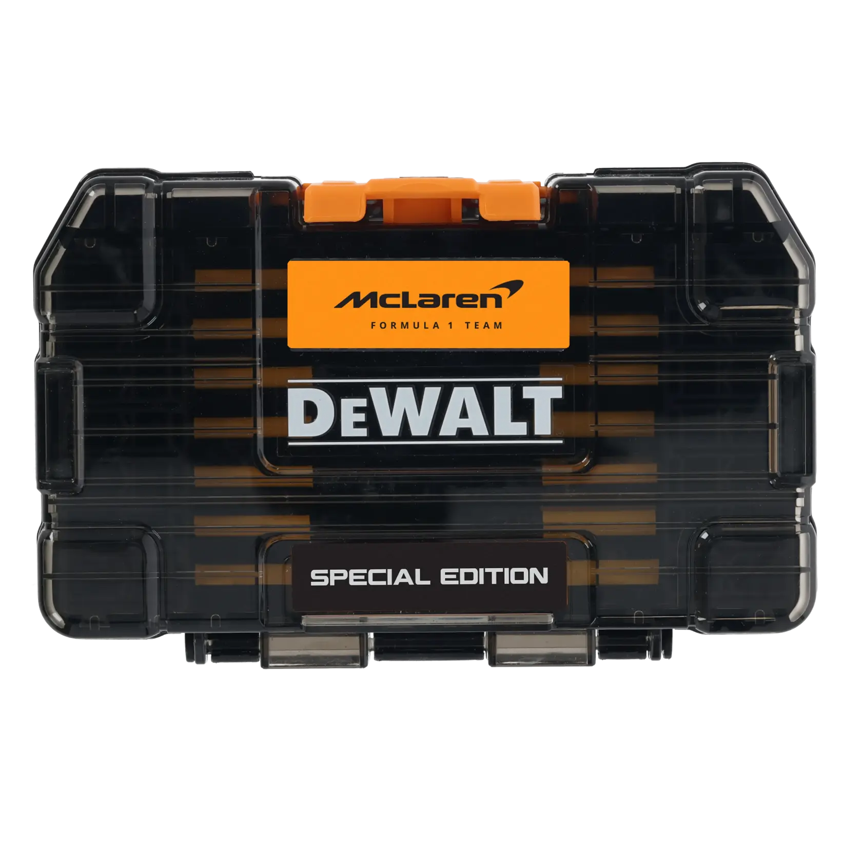 Gráfico que muestra la marca DEWALT XTREME Sub-Compact Series con el eslogan 'Compacto y lleno de rendimiento' sobre un fondo amarillo.