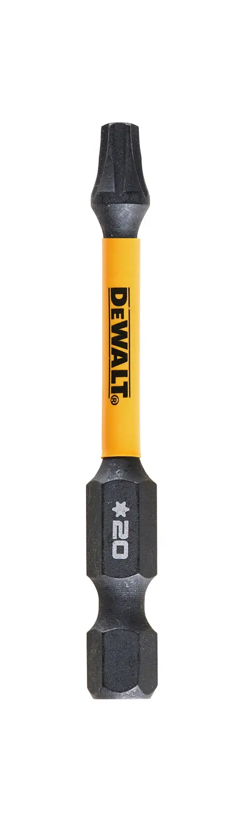Gráfico que muestra la marca DEWALT XTREME Sub-Compact Series con el eslogan 'Compacto y lleno de rendimiento' sobre un fondo amarillo.