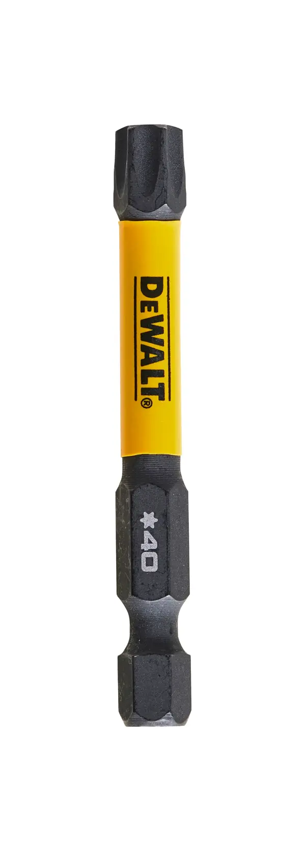 Gráfico que muestra la marca DEWALT XTREME Sub-Compact Series con el eslogan 'Compacto y lleno de rendimiento' sobre un fondo amarillo.