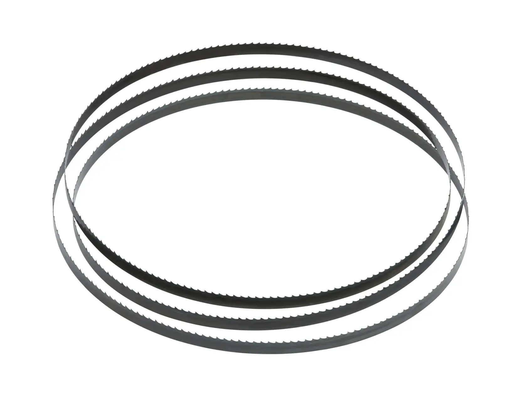 Hoja para sierra cinta, longitud: 2095mm, ancho: 6mm, espessor: 0.6mm, paso: 3.2mm, para cortes curvos en madera