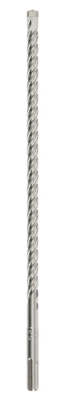 Foto de broca larga espiral para mampostería DEWALT DT8931, color plata, ángulo vertical, categoría: fotografía.