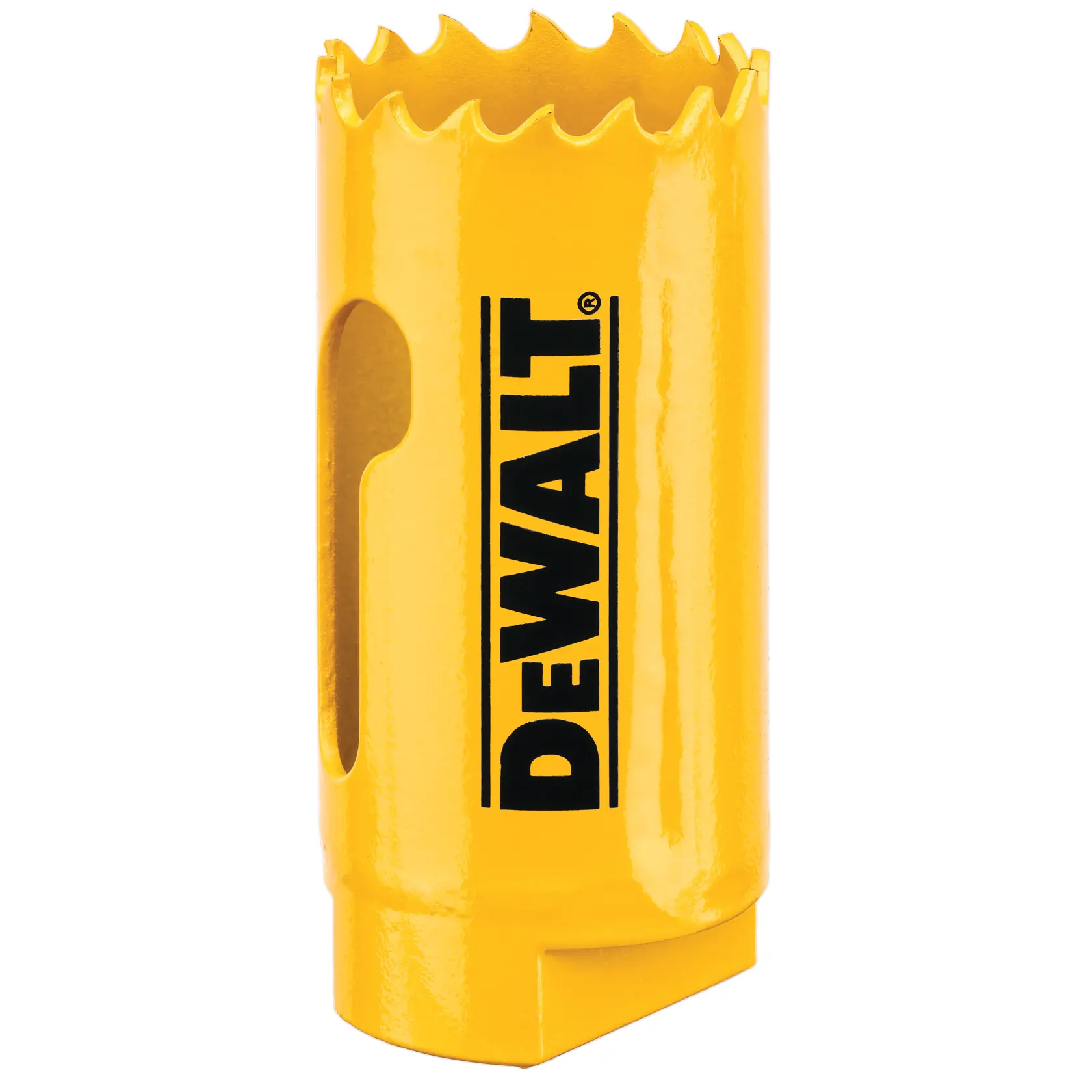 Gráfico que muestra la marca DEWALT XTREME Sub-Compact Series con el eslogan 'Compacto y lleno de rendimiento' sobre un fondo amarillo.