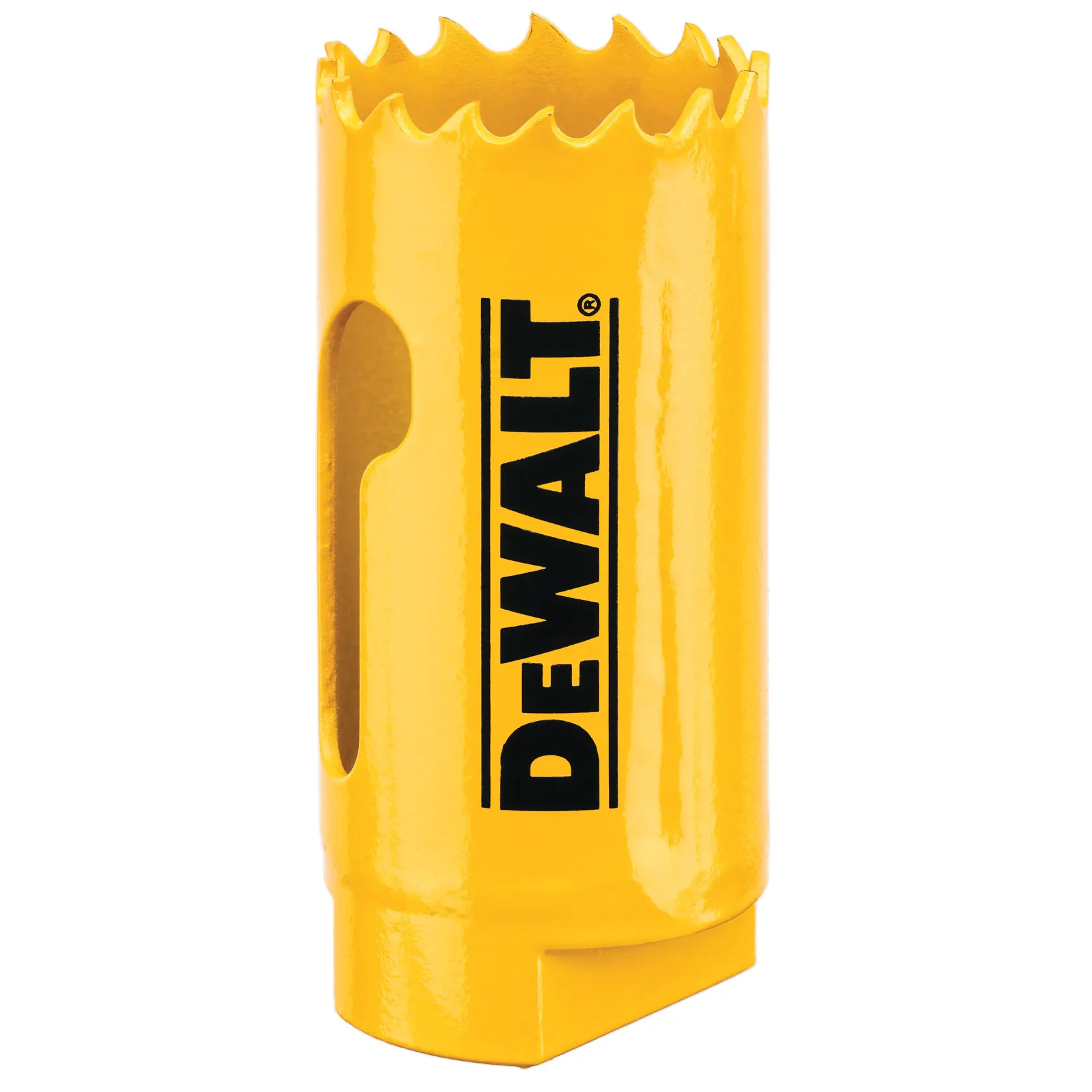 Gráfico que muestra la marca DEWALT XTREME Sub-Compact Series con el eslogan 'Compacto y lleno de rendimiento' sobre un fondo amarillo.