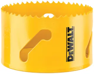 Logotipo de DEWALT en letras negras y audaces centrado sobre un fondo blanco.