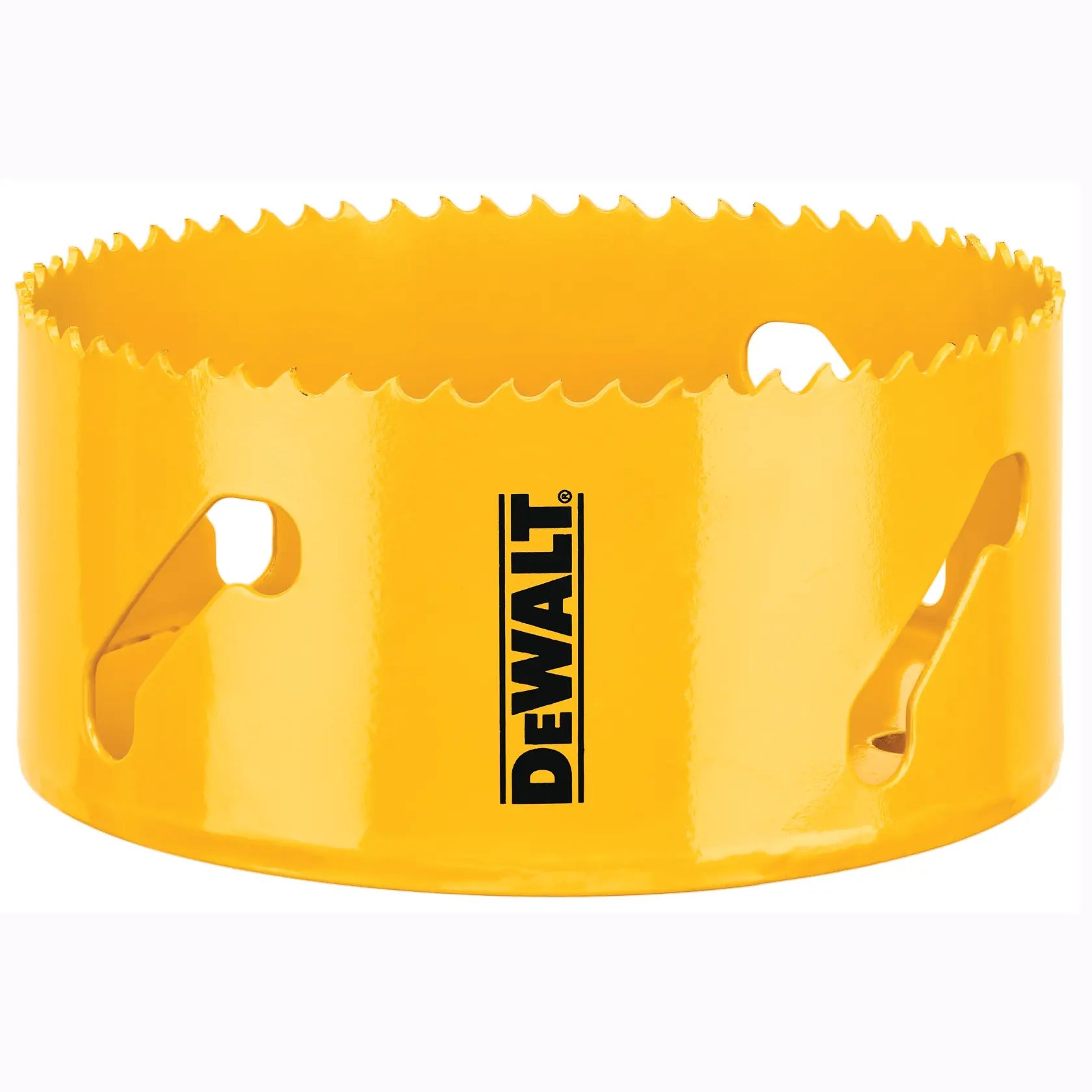 Gráfico que muestra la marca DEWALT XTREME Sub-Compact Series con el eslogan 'Compacto y lleno de rendimiento' sobre un fondo amarillo.