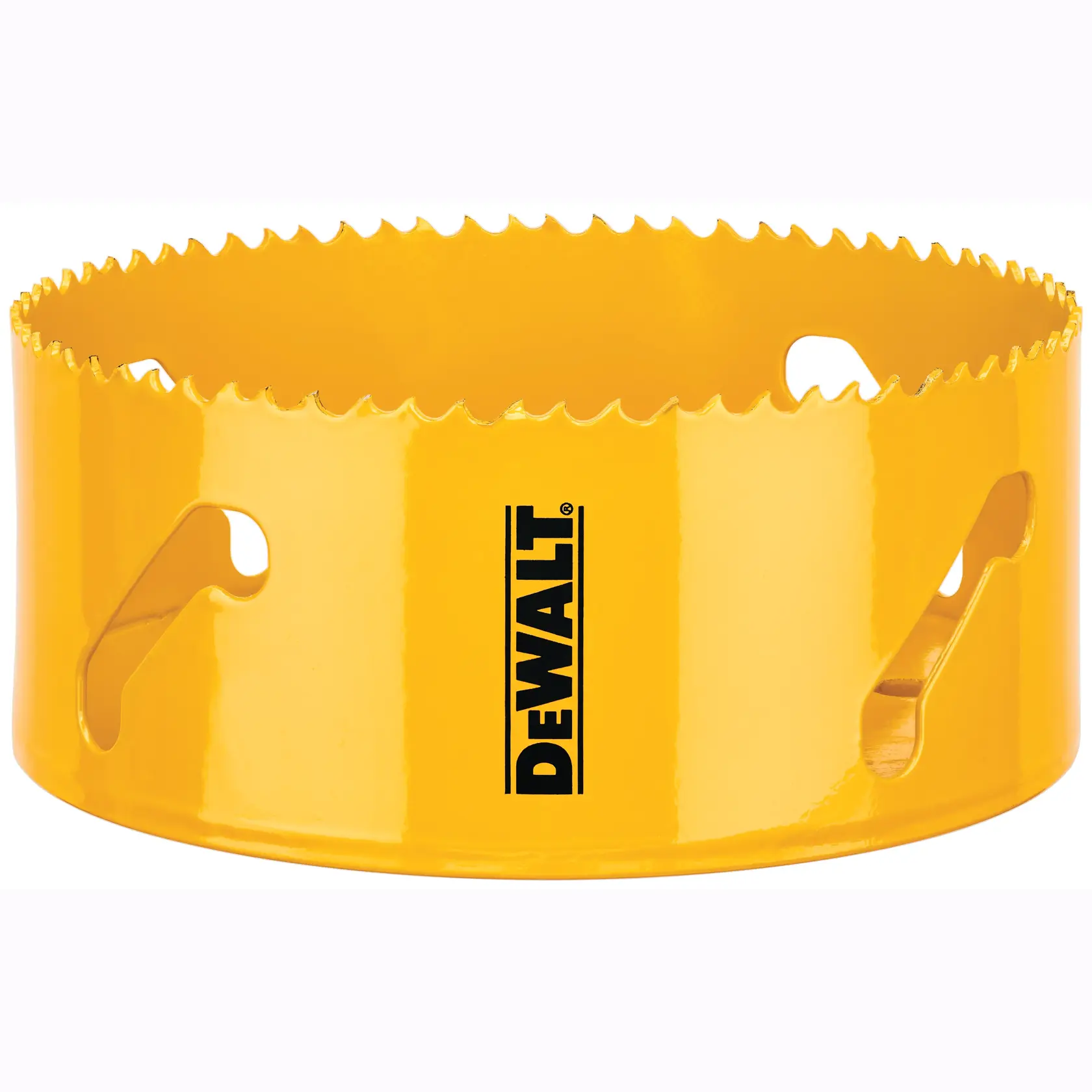 Gráfico que muestra la marca DEWALT XTREME Sub-Compact Series con el eslogan 'Compacto y lleno de rendimiento' sobre un fondo amarillo.