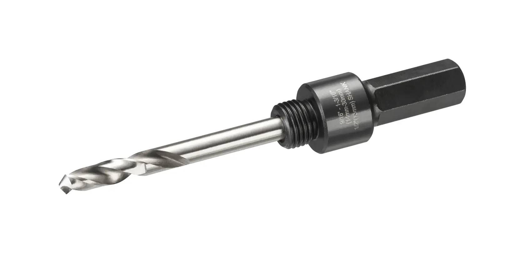 Mandril de 13mm para coronas Bi-metal de 14 a 30mm de diámetro