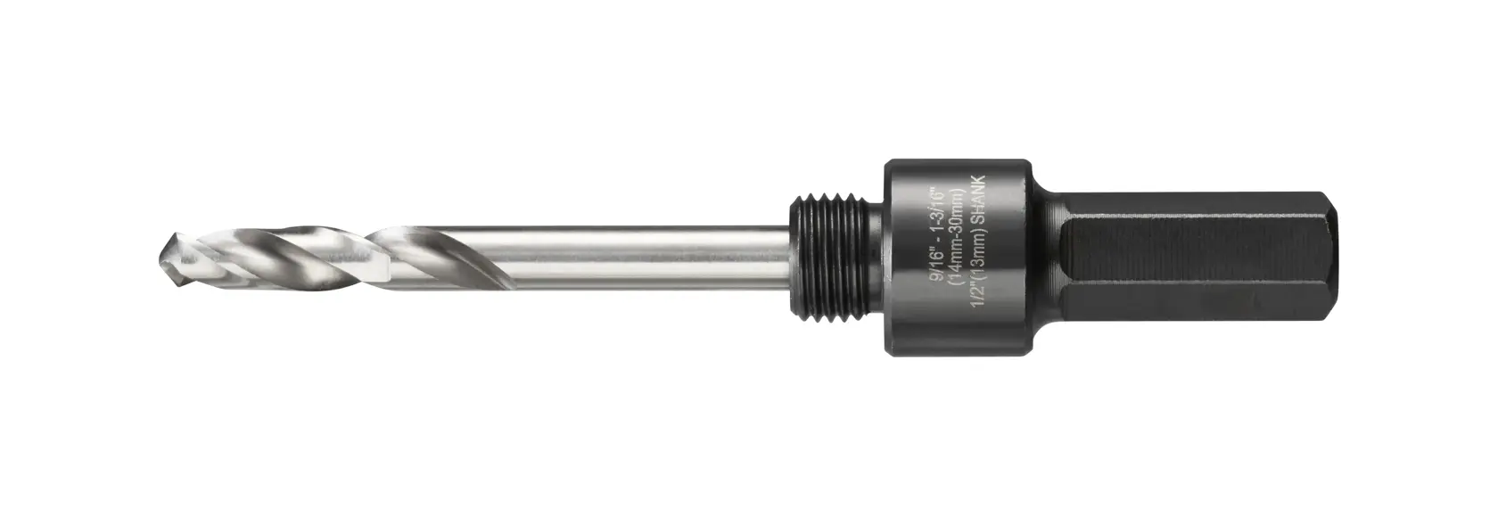 Mandril de 13mm para coronas Bi-metal de 14 a 30mm de diámetro