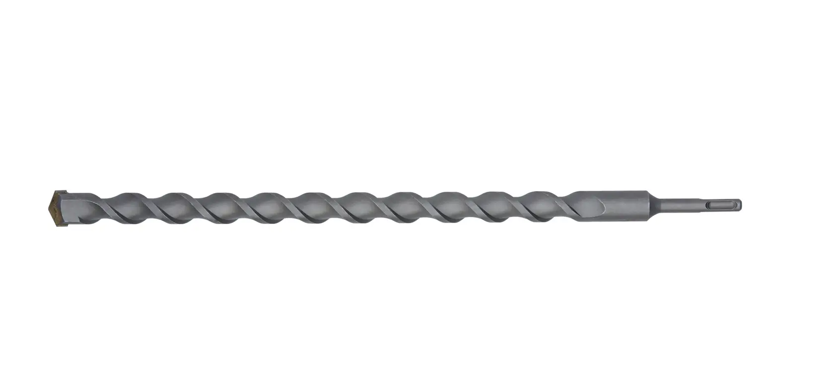 Broca para mampostería DEWALT SDS-plus con diseño espiral, usada para concreto y superficies de piedra.