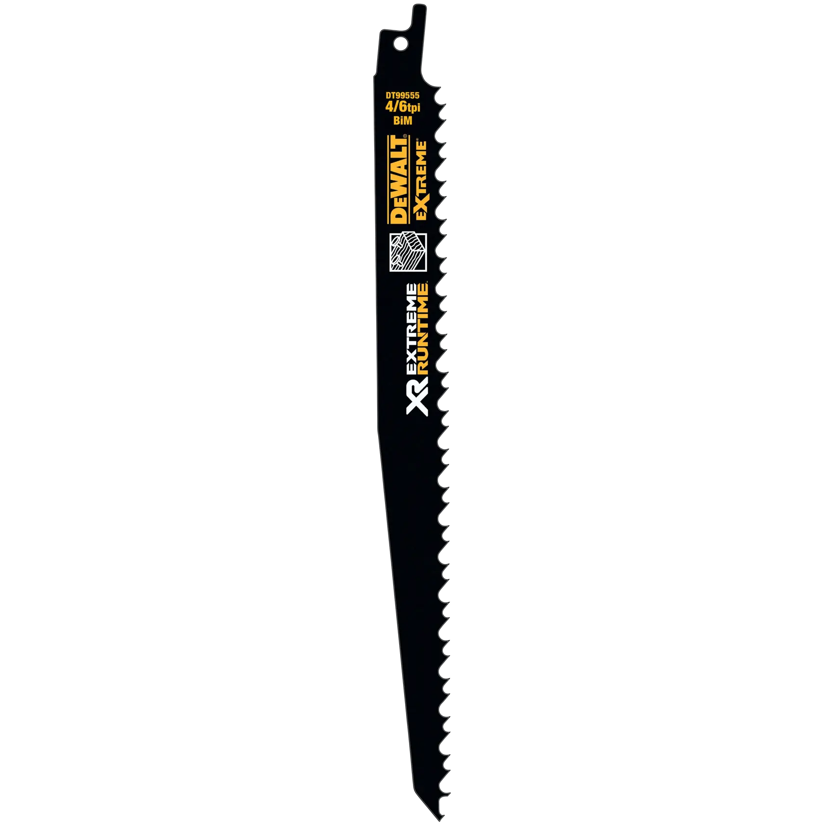 Gráfico que muestra la marca DEWALT XTREME Sub-Compact Series con el eslogan 'Compacto y lleno de rendimiento' sobre un fondo amarillo.