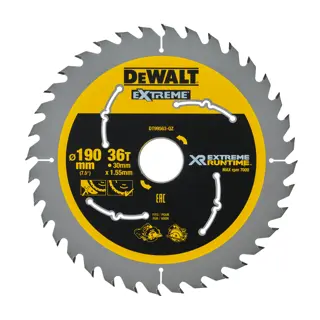 Logotipo de DEWALT en letras negras y audaces centrado sobre un fondo blanco.