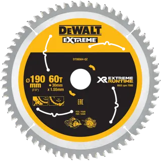 Logotipo de DEWALT en letras negras y audaces centrado sobre un fondo blanco.