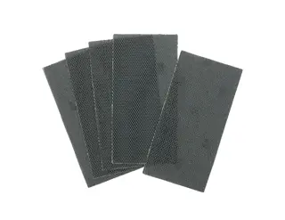 Lija de malla 1/2 de hoja 115x228mm, grano 120, para usar con todo tipo de lijadora orbital