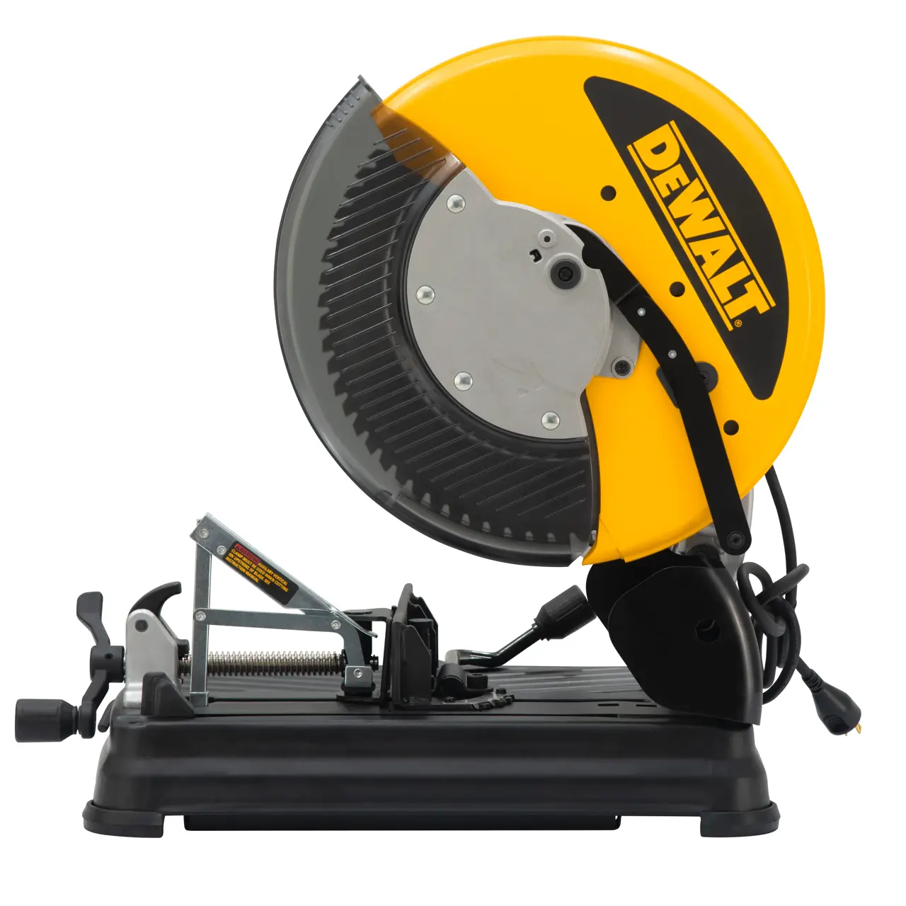 Logotipo de DEWALT en letras negras y audaces centrado sobre un fondo blanco.