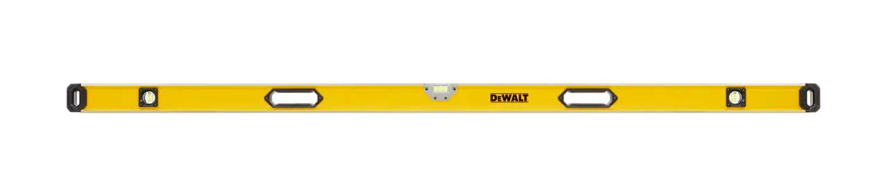 Logotipo de DEWALT en letras negras y audaces centrado sobre un fondo blanco.