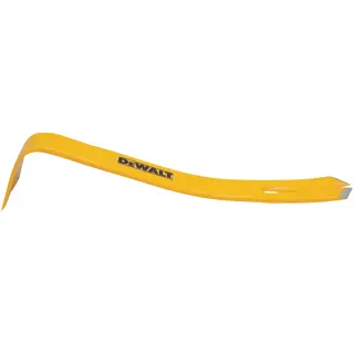 Logotipo de DEWALT en letras negras y audaces centrado sobre un fondo blanco.