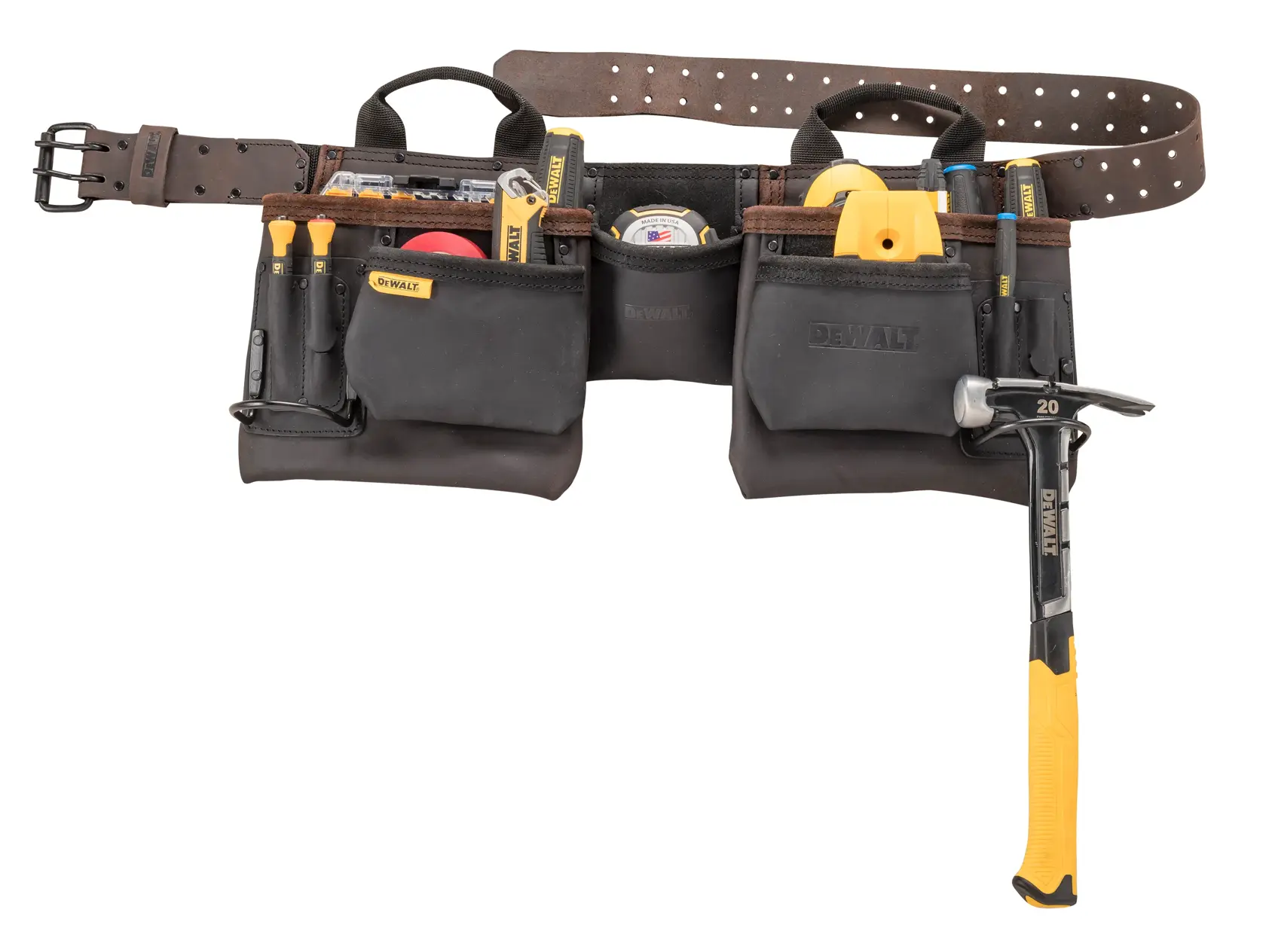 Delantal portaherramientas en cuero DEWALT® PRO