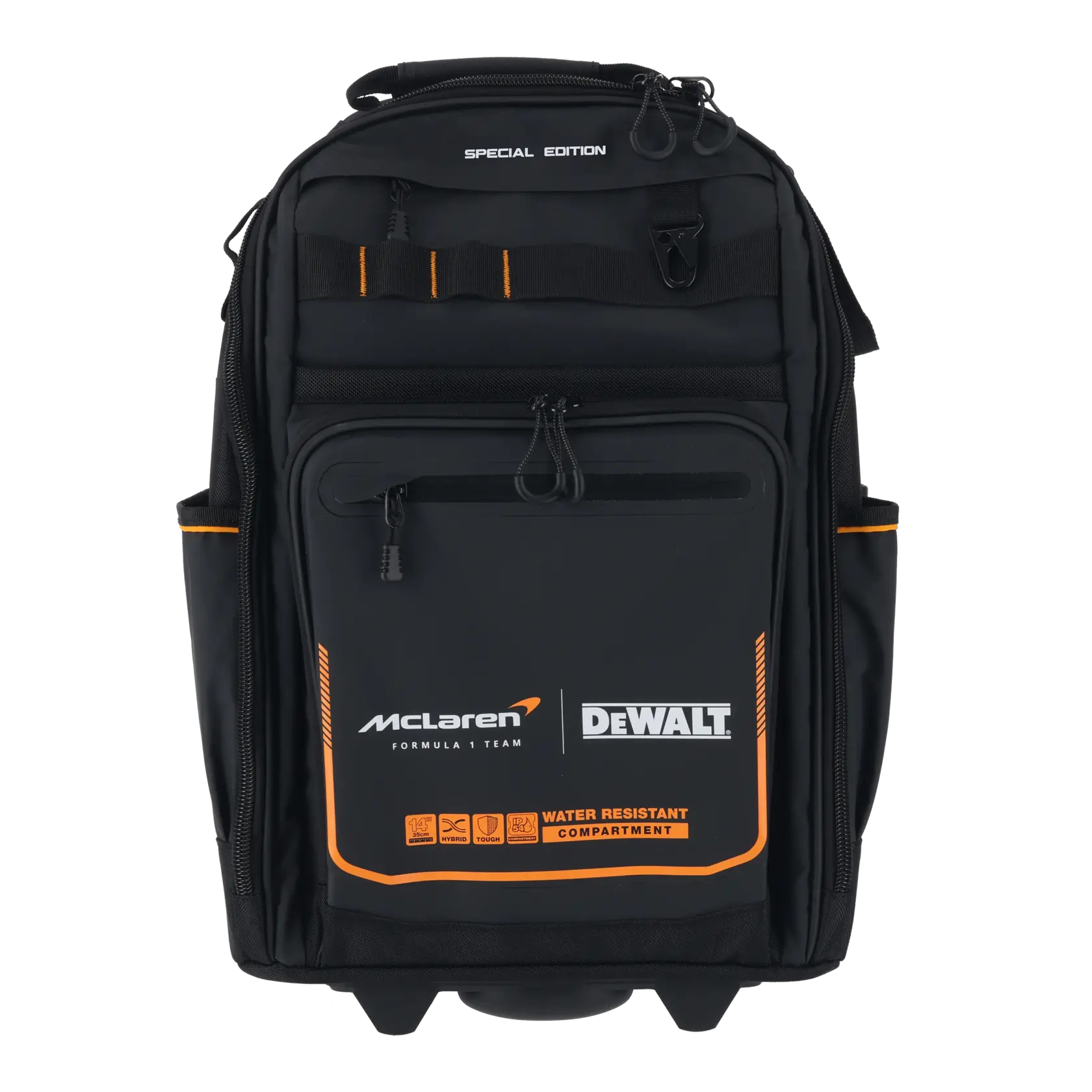 Mochila con ruedas Dewalt edición McLaren