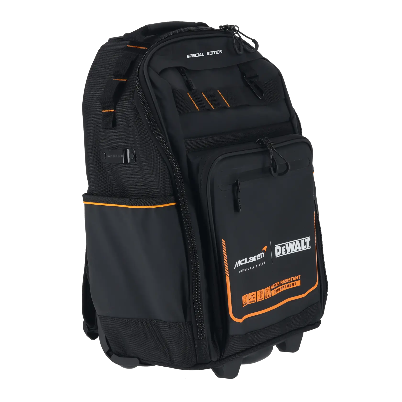 Mochila con ruedas Dewalt edición McLaren