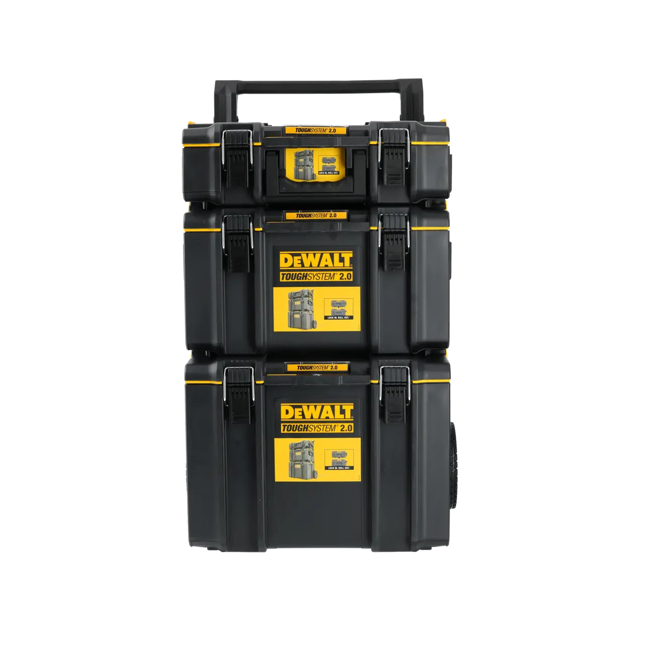 Logotipo de DEWALT en letras negras y audaces centrado sobre un fondo blanco.